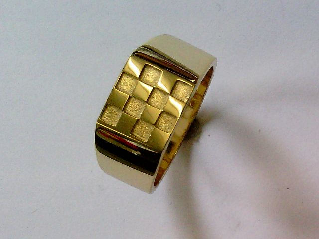 Herrenring 925 gelb goldplatt. - 172030