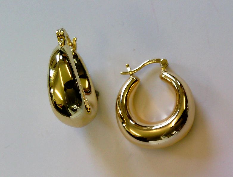 Creolen 925 gelb goldplatt./Ø20mm - 172031