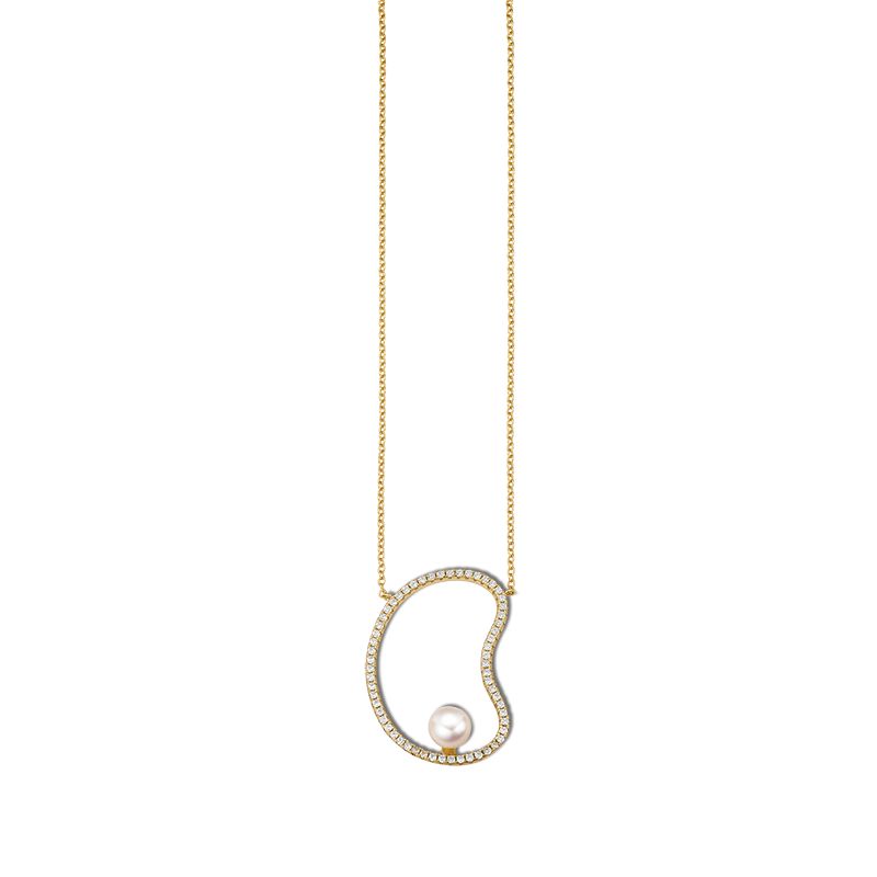 TRENDY me Damencollier 925 gelb Zirkonia goldplatt./42+3cm/SwZp - 172033