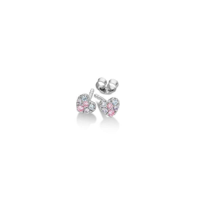 TRENDY me Ohrstecker 925 rhodiniert Zirkonia multi/pol - 172039