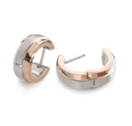 Boccia Creolen 15x6mm Titan bicolor rosé - 134216