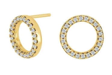 Nordahl Vergoldete Ohrstecker ANNANOR 10mm  - 168574