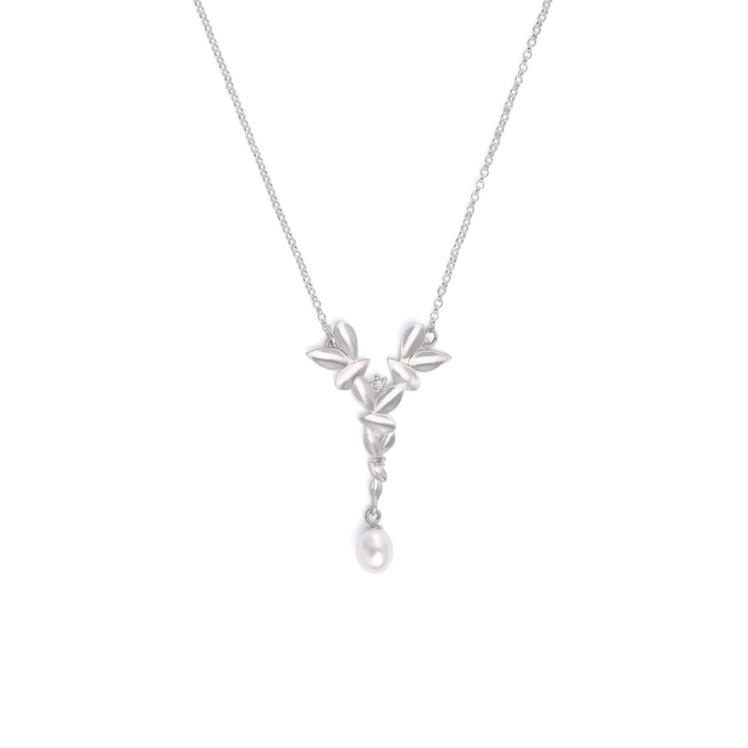 Bernd Wolf Collier m. Perle 45cm - 172413