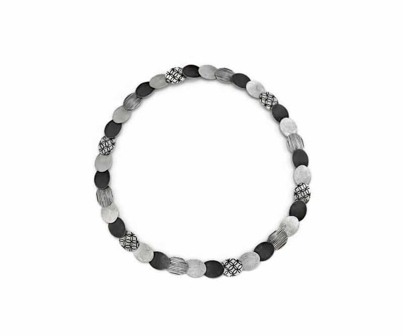 Eva Stone Kette oxidiert 44cm - 172425
