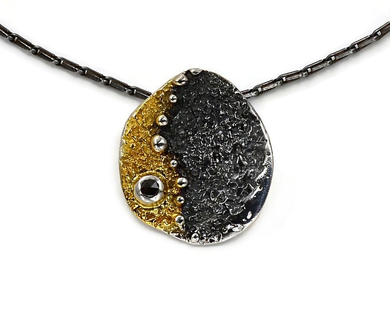 Eva Stone Anhänger schw. Diamant - 172449