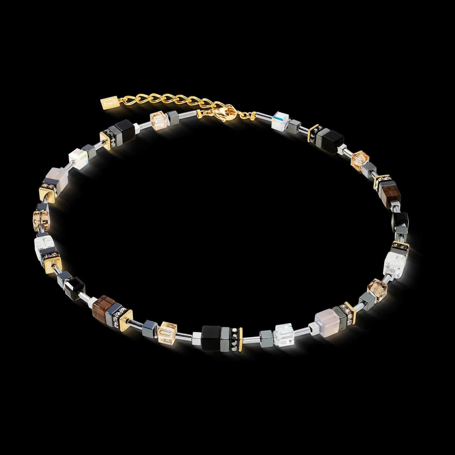 Coeur De Lion GeoCUBE® Precious Motion Halskette Stone Whisper gold - 172560