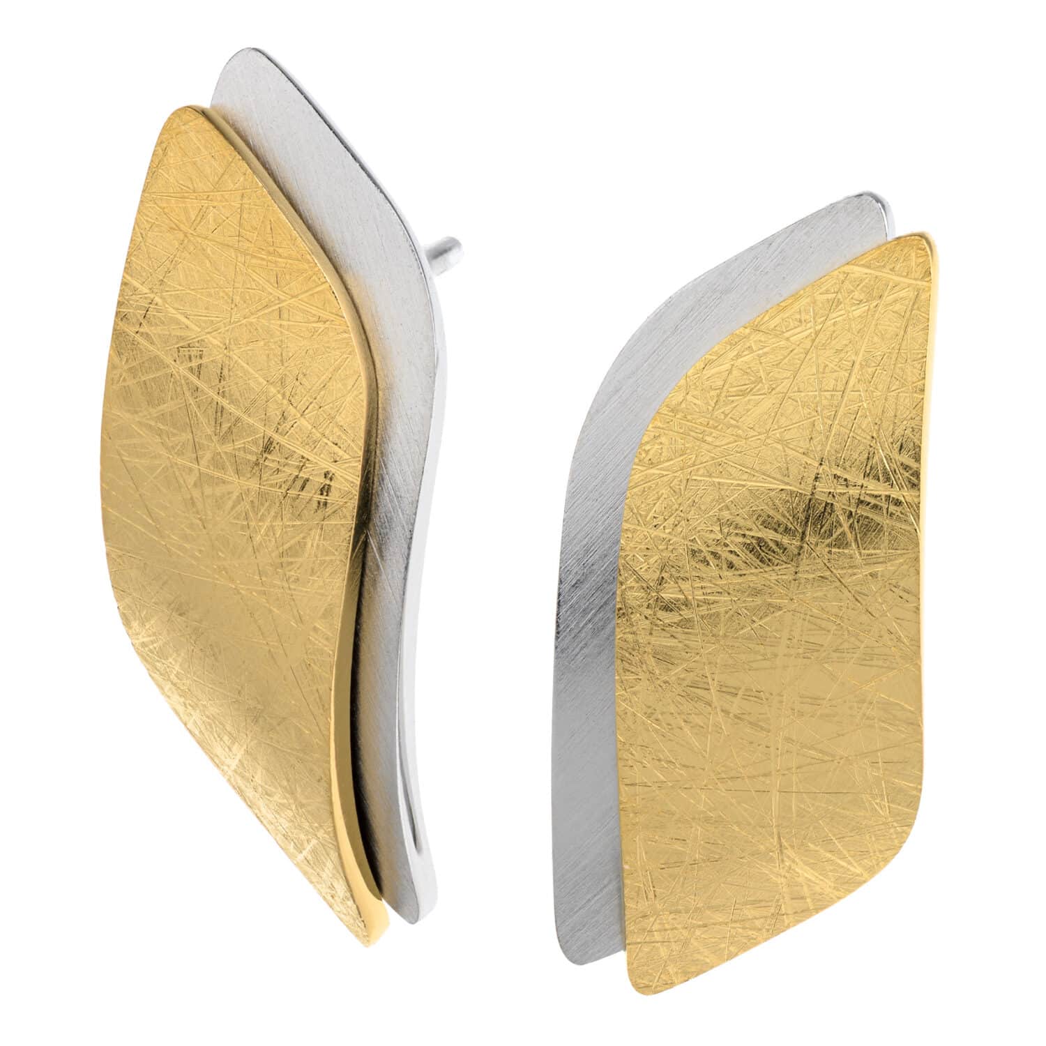 Ernstes Design Ohrstecker, matt/poliert, bicolor - 173154