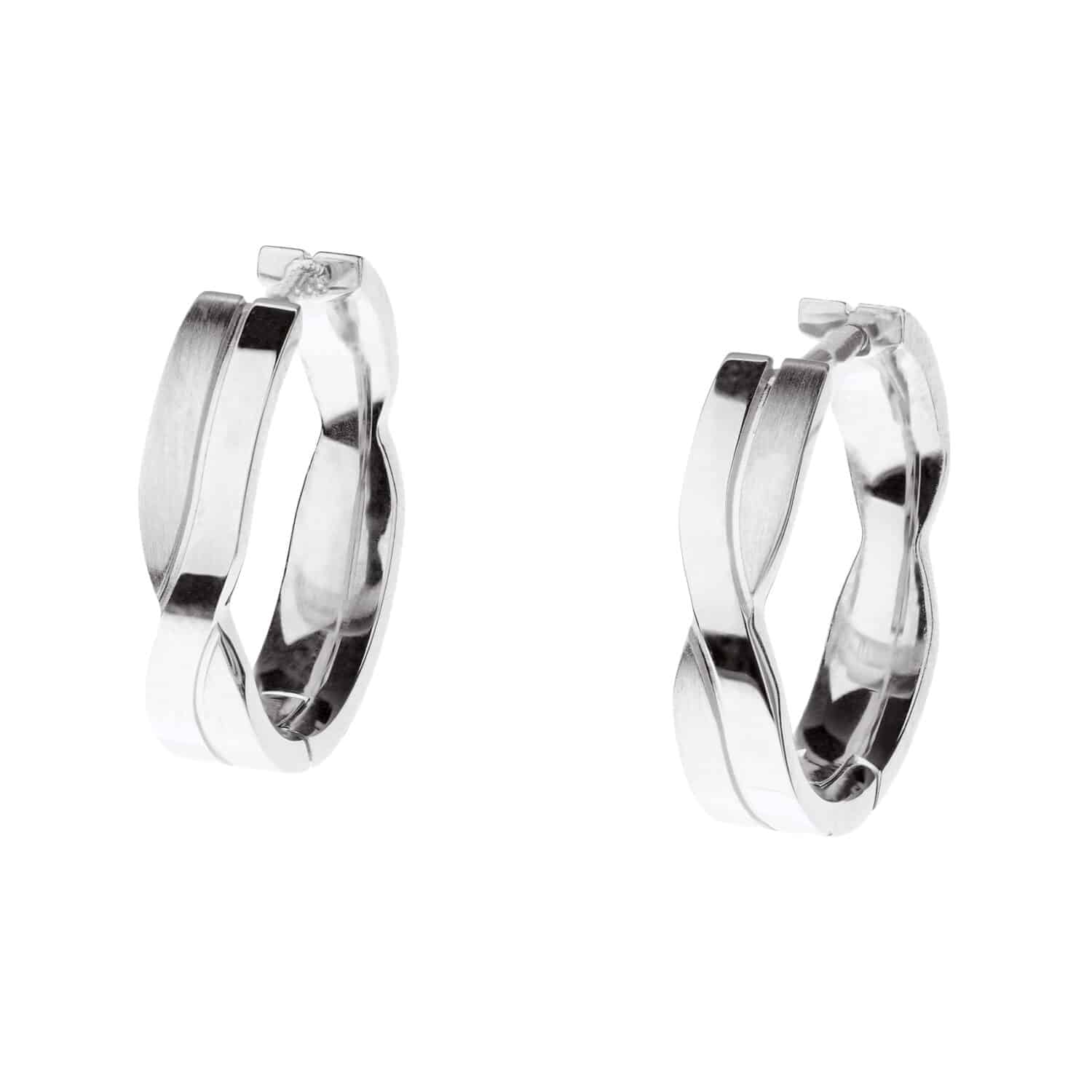 Ernstes Design Creolen matt/poliert 16mm - 173156