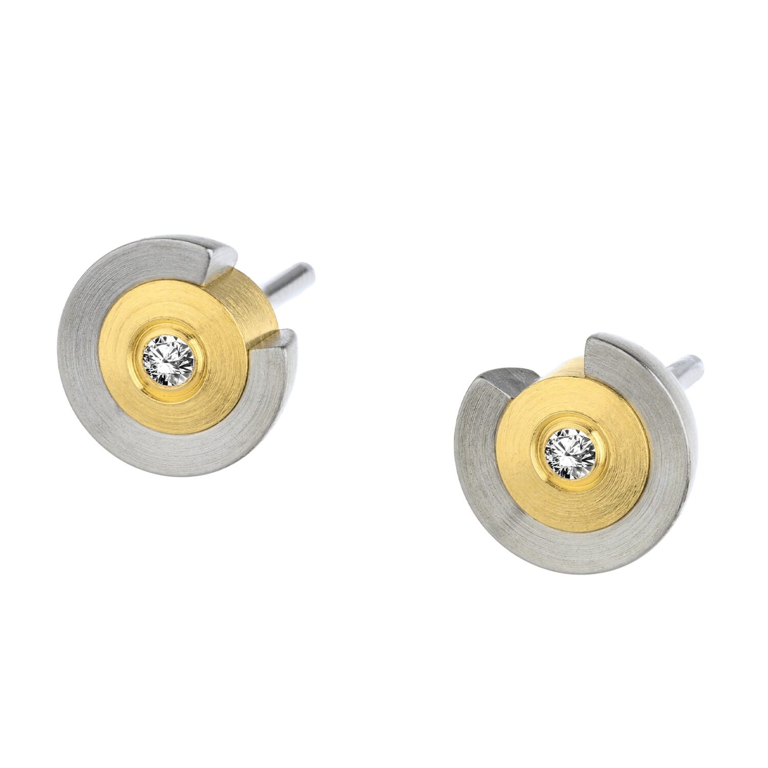 Ernstes Design Ohrstecker, matt/poliert, - 173309
