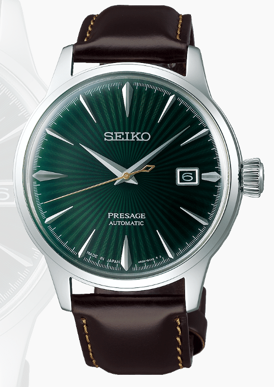 SEIKO Herren Automaticuhr, Lederband - 173357