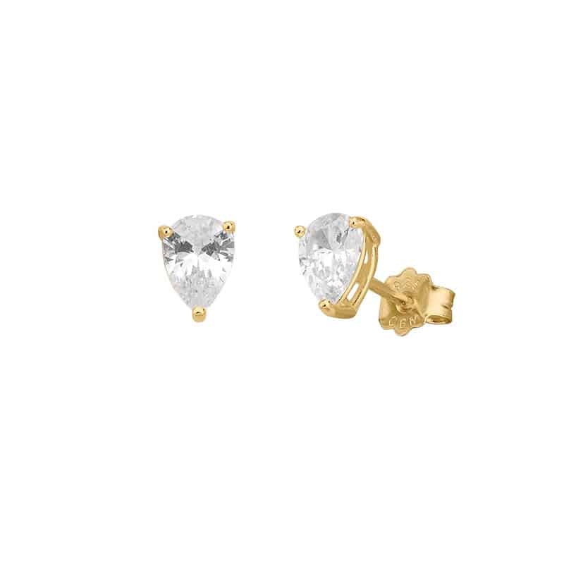 CEM CEM Ohrstecker 925 gelb Zirkonia goldplatt. - 173903
